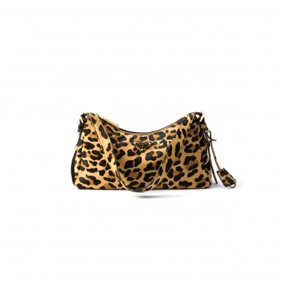 PRADA AIMÈE MEDIUM PRINTED LEATHER SHOULDER BAG 1BC229 (31*18*10cm) 